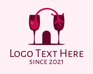 Liquor Store - Liquid Wine Cellar logo design