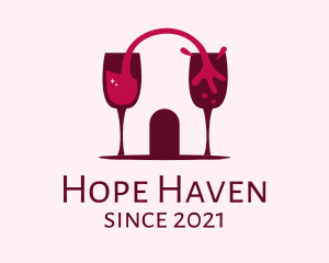 Wine Store - Liquid Wine Cellar logo design