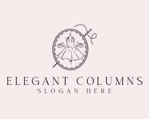 Elegant Dressmaker Needle logo design