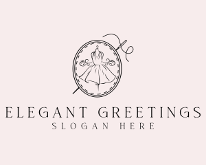 Elegant Dressmaker Needle logo design