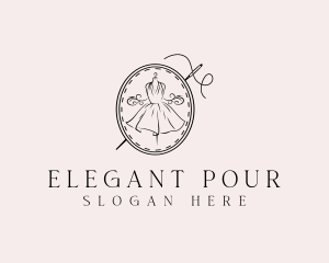 Elegant Dressmaker Needle logo design