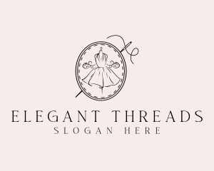 Elegant Dressmaker Needle logo design