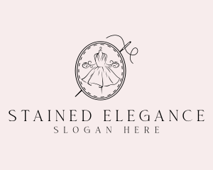 Elegant Dressmaker Needle logo design