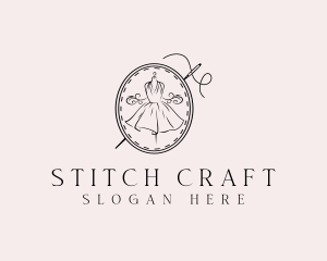 Needle - Elegant Dressmaker Needle logo design