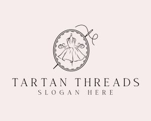 Elegant Dressmaker Needle logo design