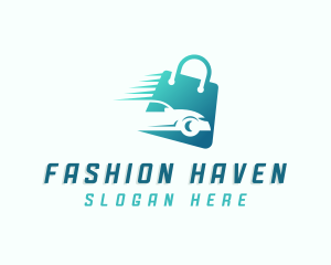 Mall - Car Accessory Shopping Bag logo design