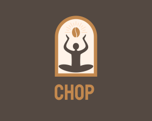 Espresso - Yoga Coffee Arch logo design