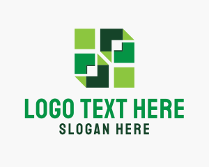 Software - Abstract Cube Infinity Pixel logo design