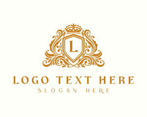 Bespoke - Luxury Royal Shield Crown logo design