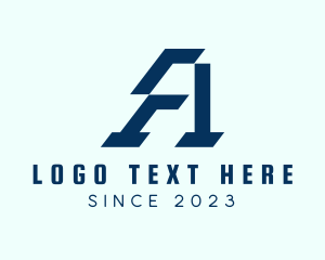 Letter A - Blue Gaming Letter A logo design