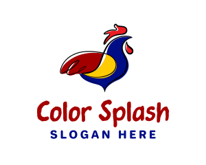 Colorful Chicken Restaurant logo design