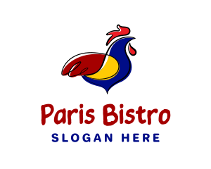 Colorful Chicken Restaurant logo design