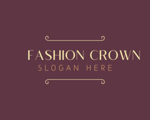 Elegant Fashion Wordmark logo design