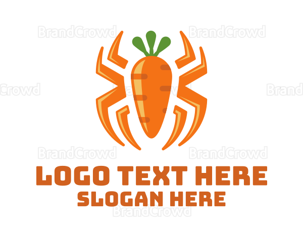 Orange Carrot Spider Logo