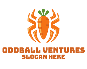 Orange Carrot Spider logo design