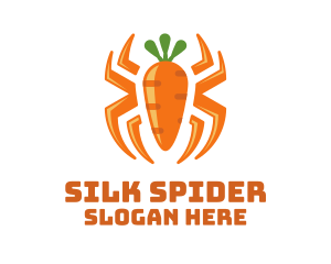 Orange Carrot Spider logo design