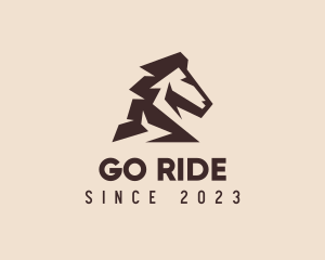 Horse Equestrian Stallion logo design