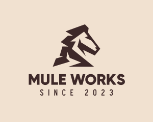 Horse Equestrian Stallion logo design