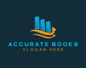 Bookkeeper - Statistics Graph Investor logo design