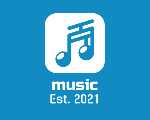 Musical Note App logo design