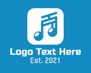 Music Producer - Musical Note App logo design