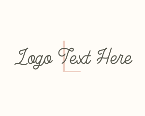 Crafting - Stylish Script Company logo design