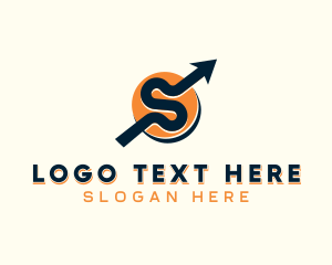 Business - Logistics Arrow Letter S logo design