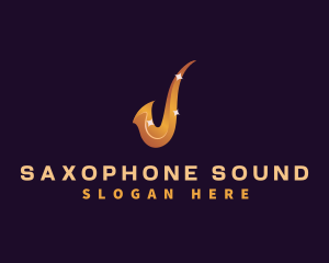 Saxophone Music Instrument logo design