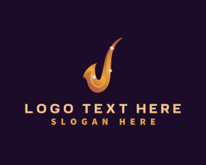 Saxophone Music Instrument Logo