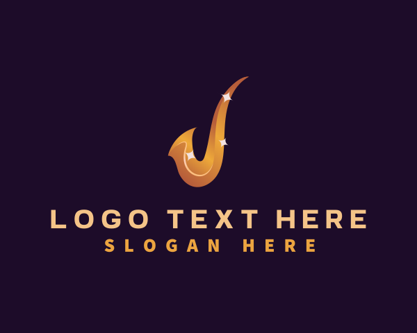 Music School - Saxophone Music Instrument logo design