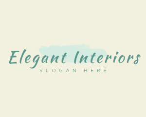 Elegant Spa Paint Brush logo design