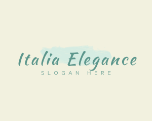 Elegant Spa Paint Brush logo design