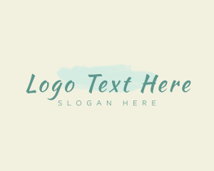 Elegant Spa Paint Brush Logo