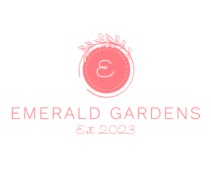 Organic Wreath Garden Spa logo design