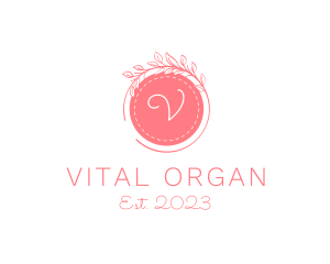 Organic Wreath Garden Spa logo design