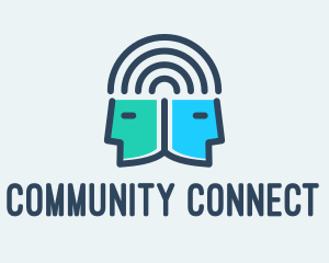 Human Head Connection logo design