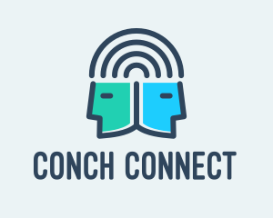 Human Head Connection logo design