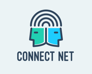 Human Head Connection logo design