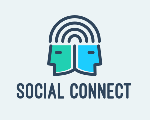 Human Head Connection logo design