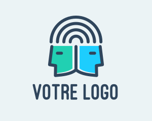 Psychology - Human Head Connection logo design