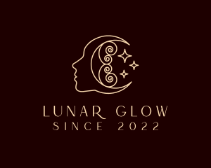 Beauty Lunar Astrology logo design