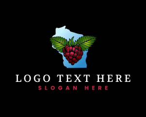 Beach Plum - Wisconsin Thimbleberry Fruit logo design