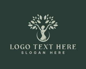 Healthy - Feminine Wellness Tree logo design