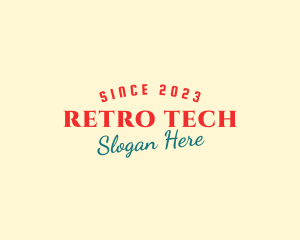 Retro Business Wordmark logo design