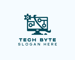 Computer - Computer Cyber Repair logo design