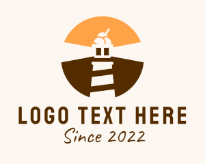 Fast Food - Light House Ice Cream logo design