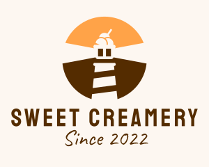 Light House Ice Cream  logo design