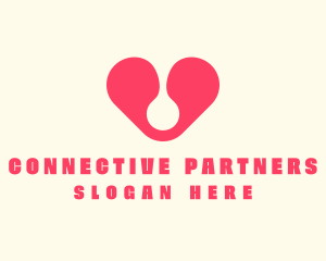 Relationship - Pink Lovely Heart logo design