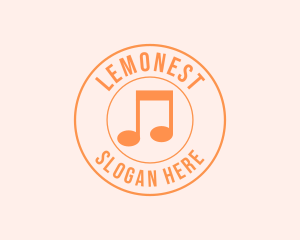 Vocalist - Music Note Composer logo design