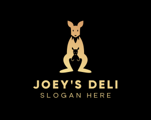 Kangaroo Joey Safari logo design